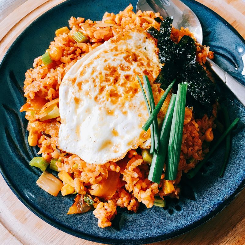 「絕佳速食餐」泡菜炒飯|簡單超夠味!