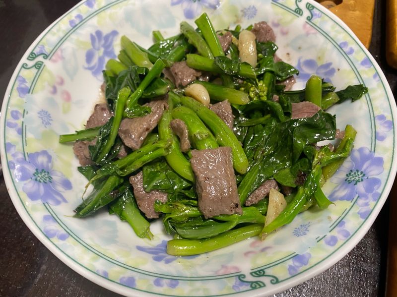 芥蘭炒牛肉