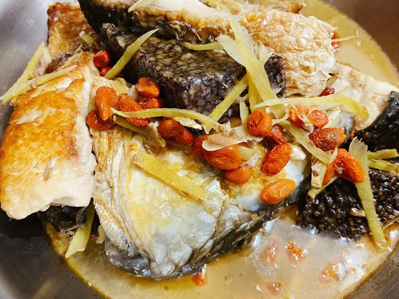 麻油烏魚湯