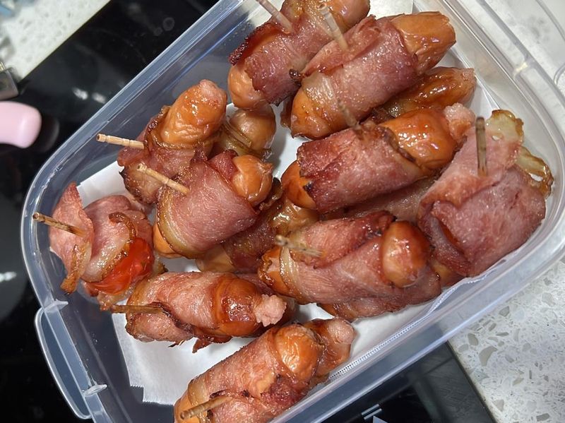 煙肉腸仔串(氣炸鍋)
