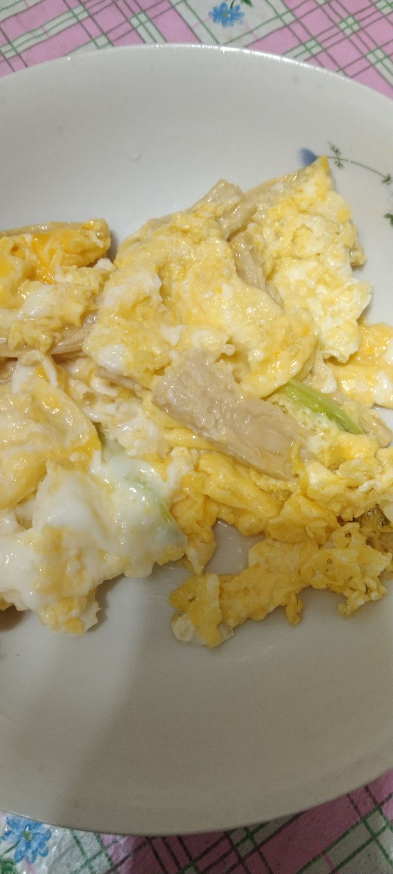 青蔥腐竹炒蛋