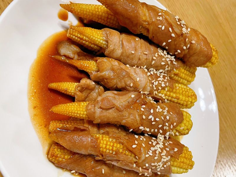 🌽照燒玉米筍捲