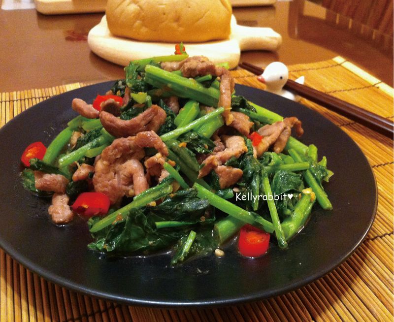 沙茶芥蘭肉絲