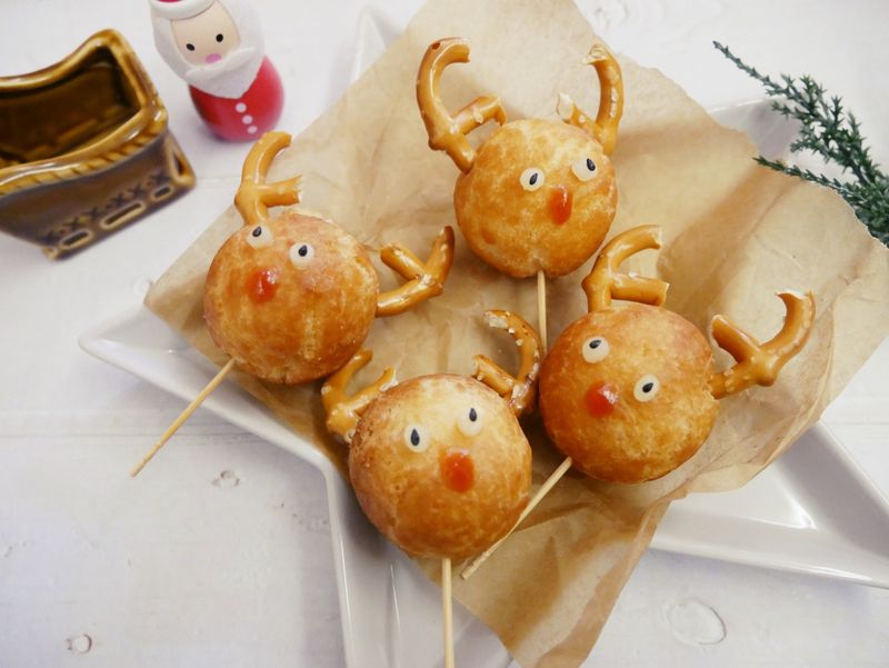電烤盤「迷你馴鹿炸熱狗」三種材料完成!!