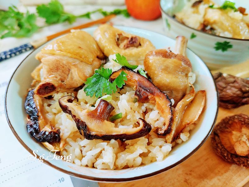香菇麻油雞飯(IH電子鍋版)
