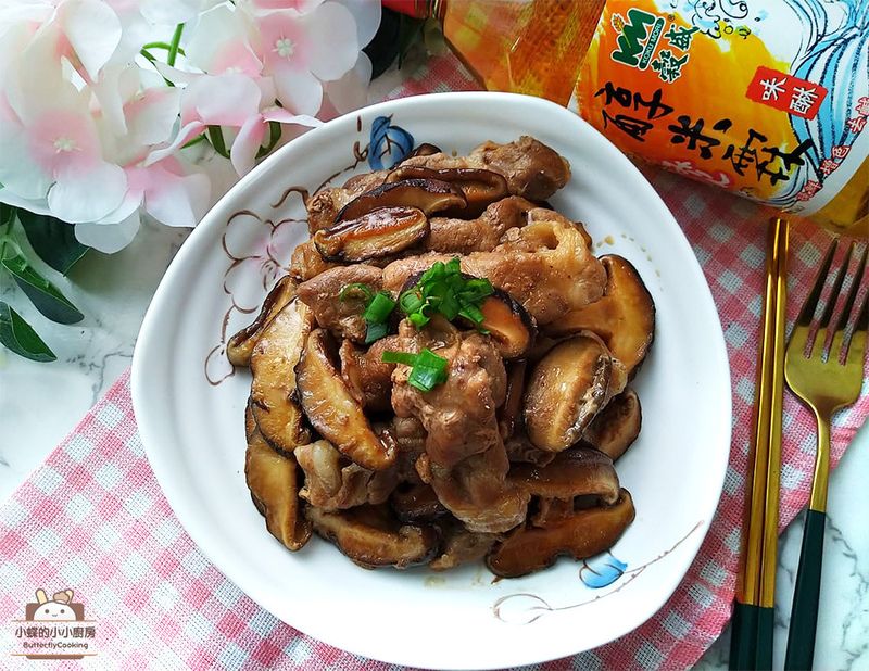 菇菇照燒豬★不用糖,穀盛醇米霖做照燒料理