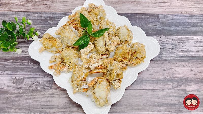 氣炸椒鹽螃蟹&三杯螃蟹~氣炸烤箱料理
