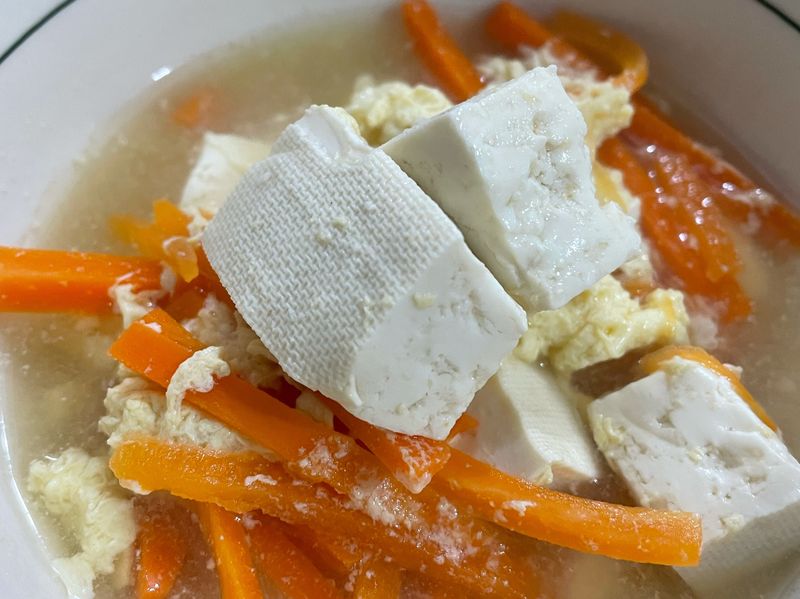 藍家小館-豆腐乳豆腐蛋花湯
