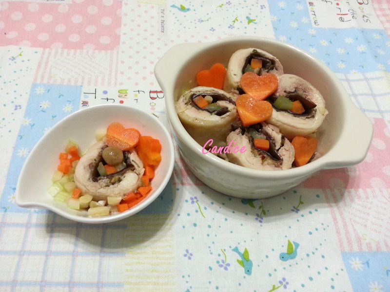 無油煙蔬菜雞肉捲