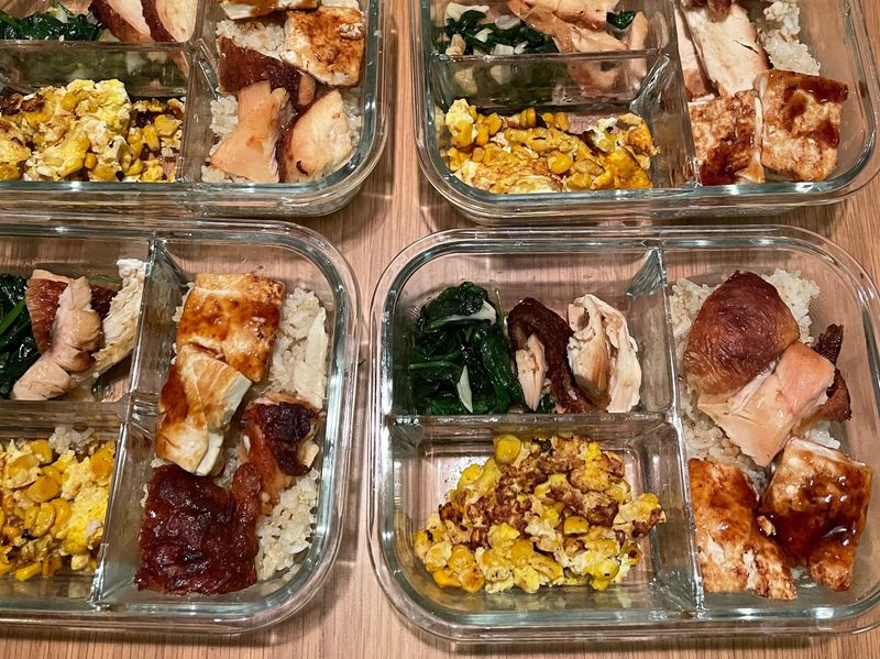 Buttery corn bento