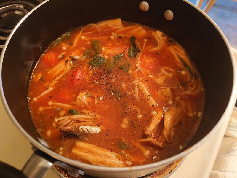 茄汁鯖魚(豆腐)煲