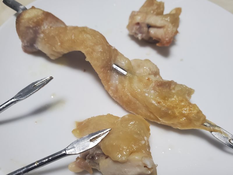 氣炸 雞腿肉串