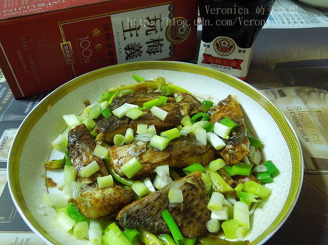 【梅狀元陳醋老梅膏】蔥燒鯛魚片