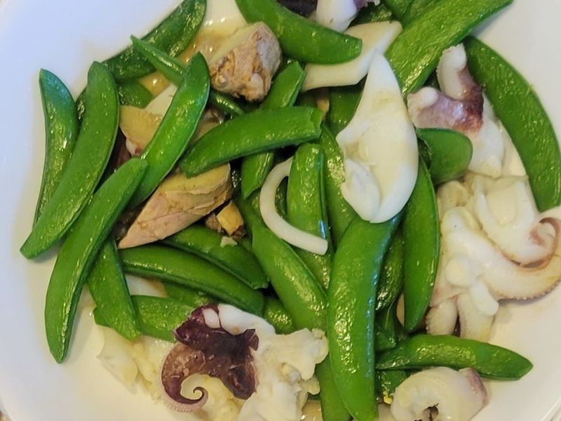 甜豆炒花枝