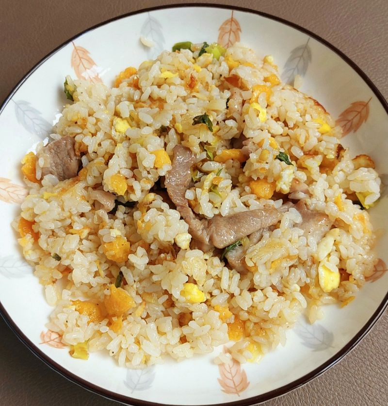 金沙肉絲蛋炒飯