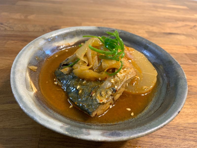 韓式辣醬燉鯖魚