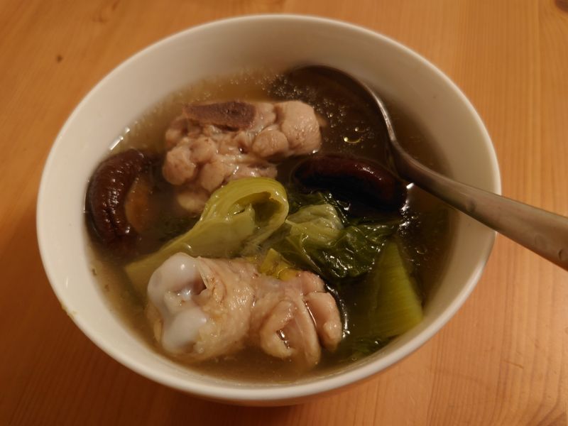 芥菜香菇雞湯