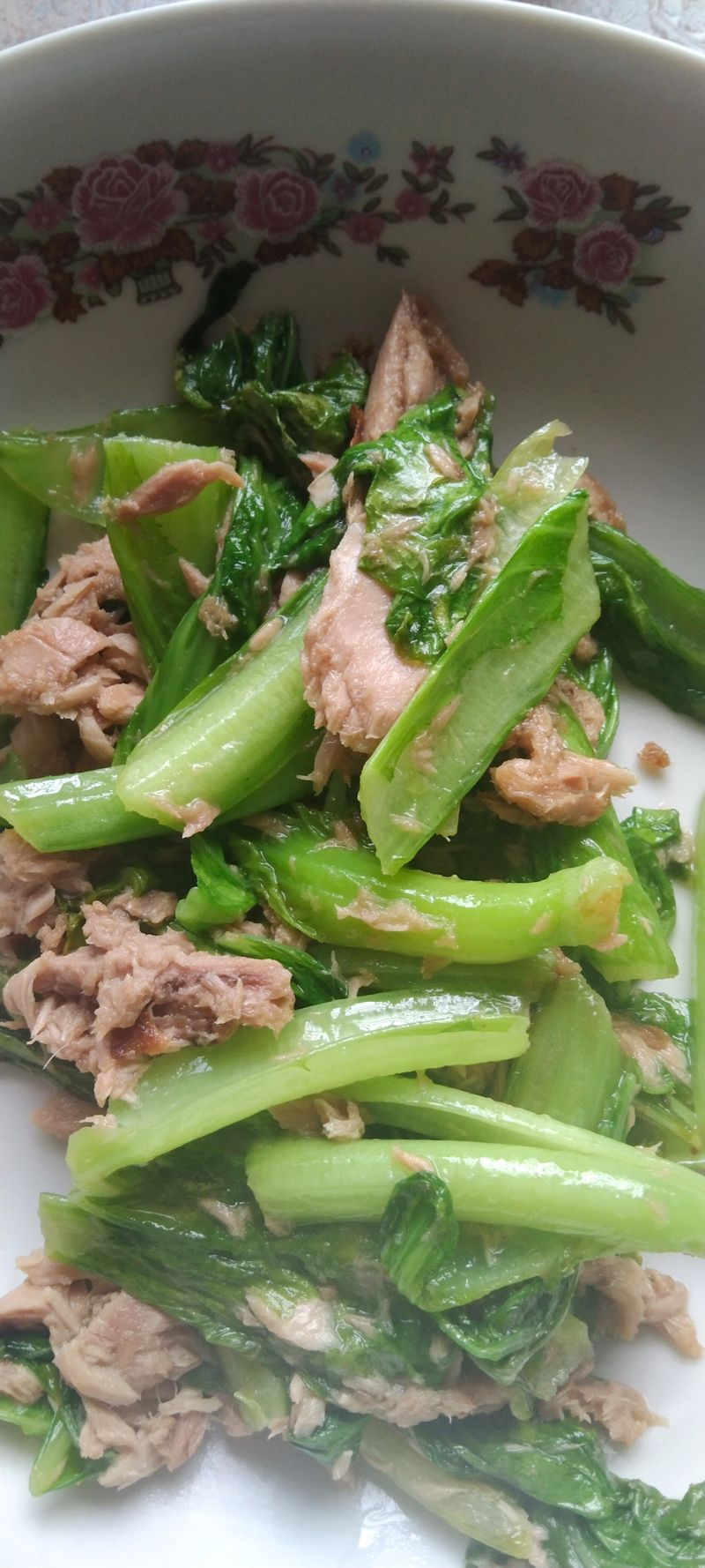 鮪魚炒芥菜