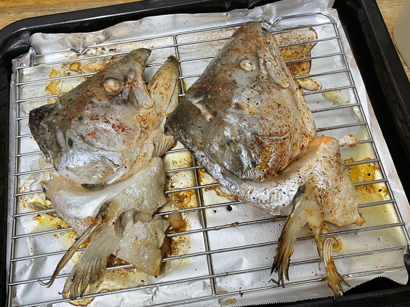 焗三文魚頭