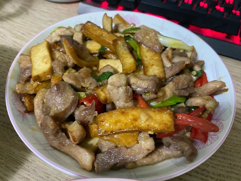 豆乾炒肉絲