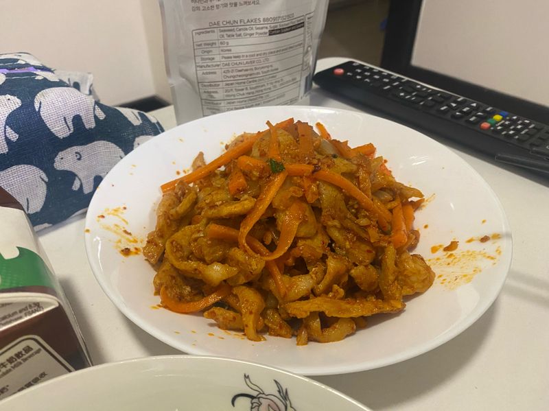泡菜炒豬頸肉
