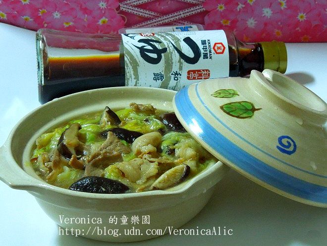 【龜甲萬樂享醍醐味】香菇肉片燒白菜