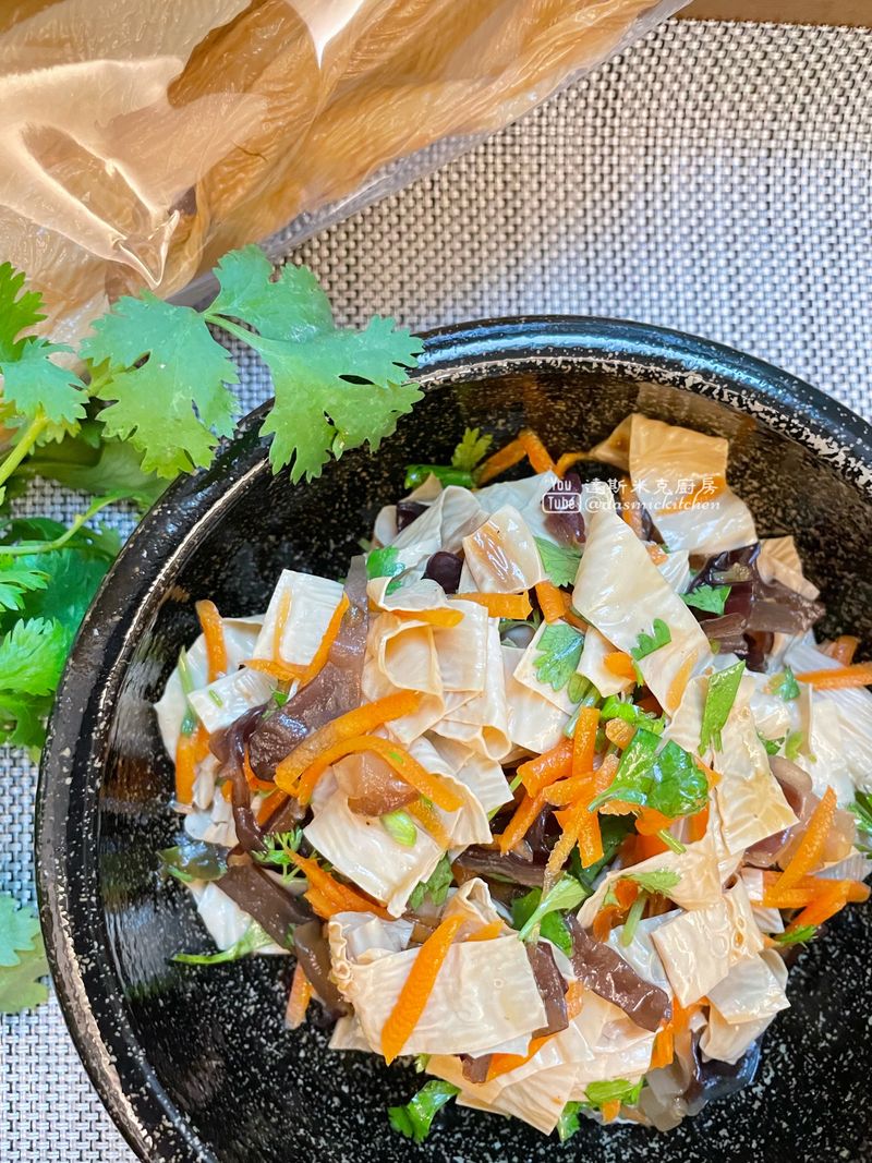 【無油炸豆皮】涼拌豆皮 ~附「實作影片」