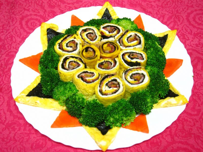 蛋皮海苔健康捲─花之頌