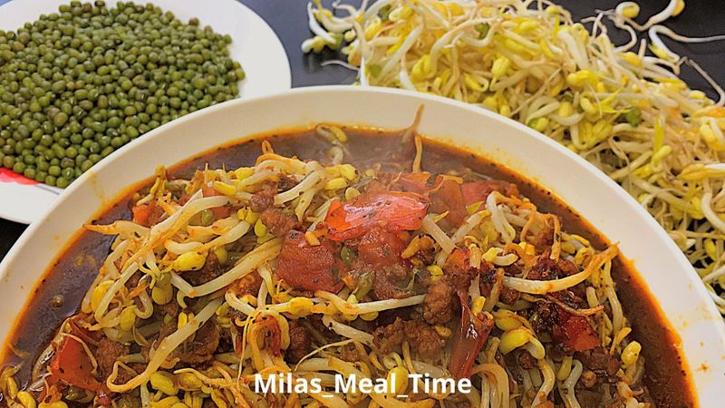 豬肉蕃茄炒豆芽(偽泰式)/家常菜