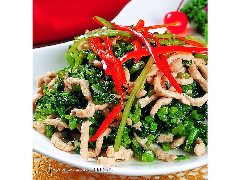 雪菜炒肉絲