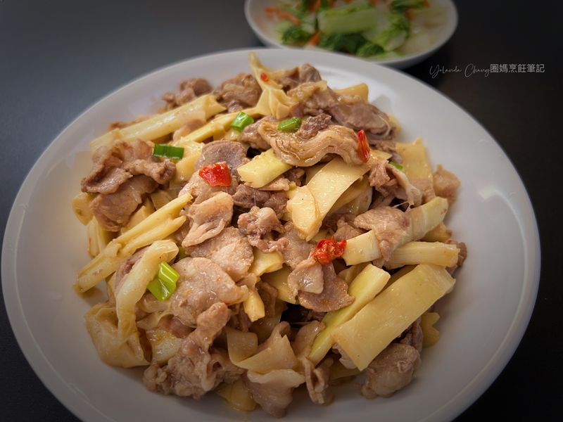 家常料理:桂竹筍炒肉片