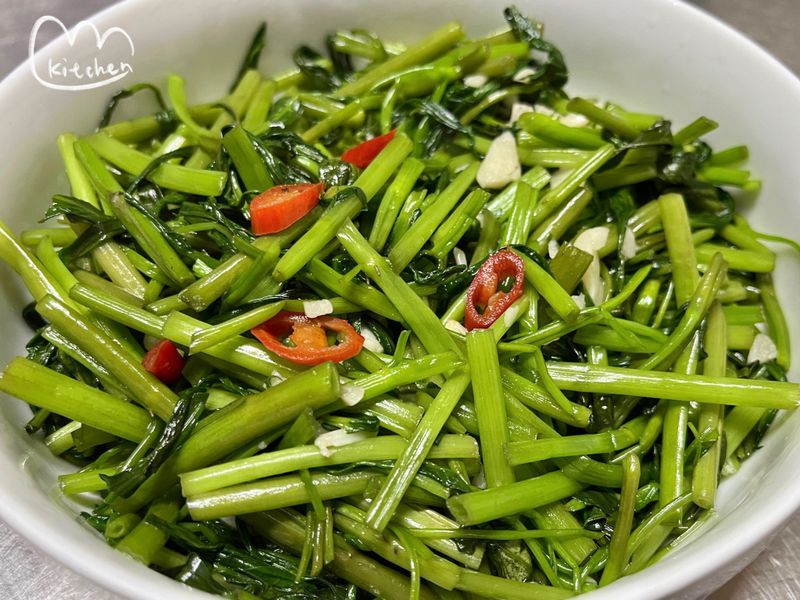 家常菜|蒜香空心菜