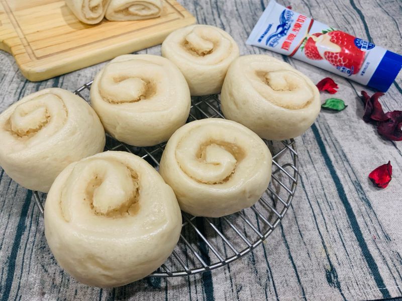 黑糖奶香豆沙饅頭捲
