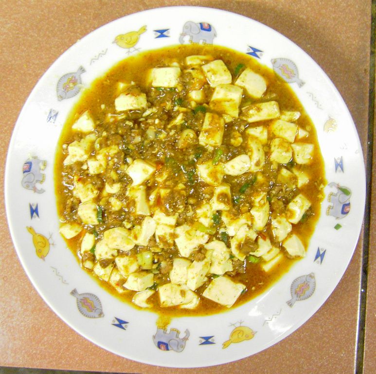 香辣麻婆豆腐(不勾芡)