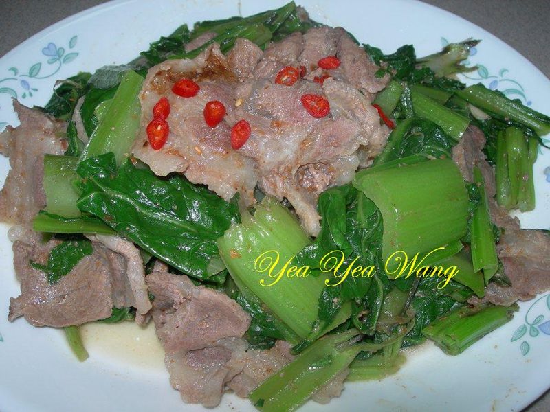 愛心沙茶時蔬炒肉片
