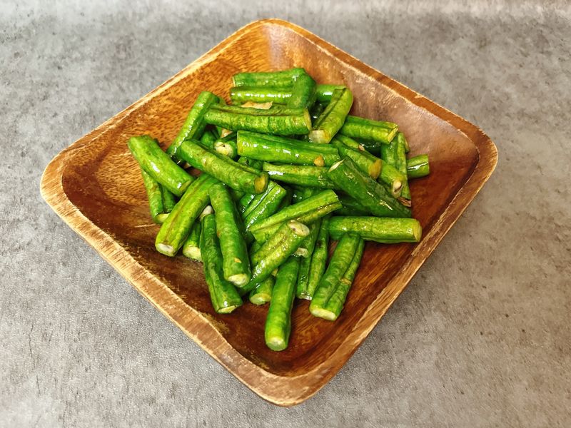 蒜炒長豆