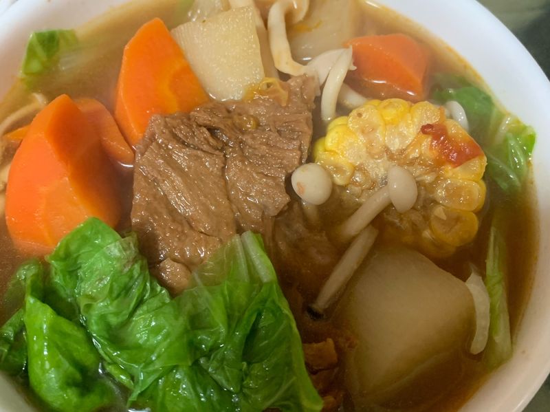 紅燒素食麵