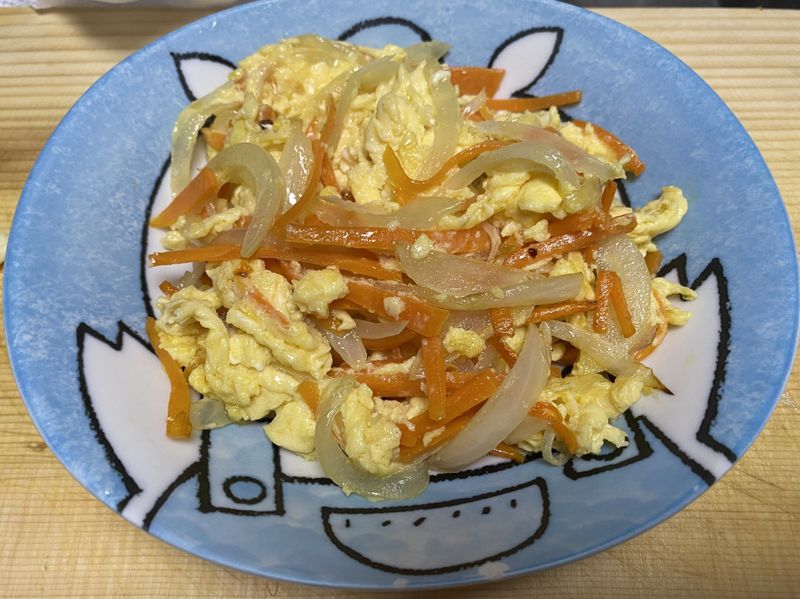 紅蘿蔔洋蔥炒蛋
