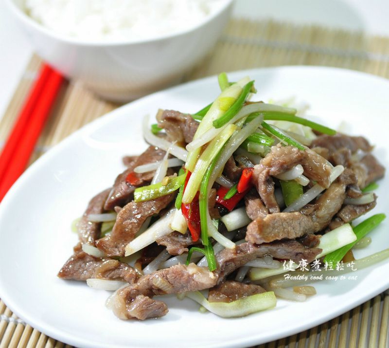 豆芽牛肉絲