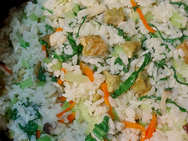 天貝 青江菜飯