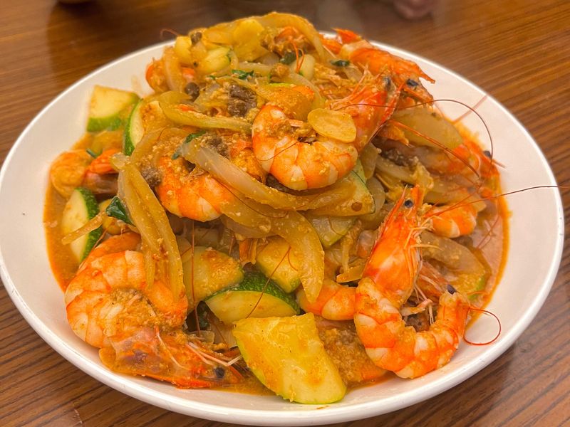 咖哩豆腐蝦