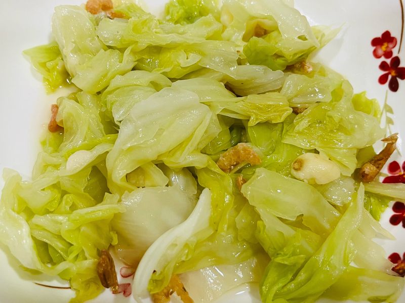高麗菜炒蝦米