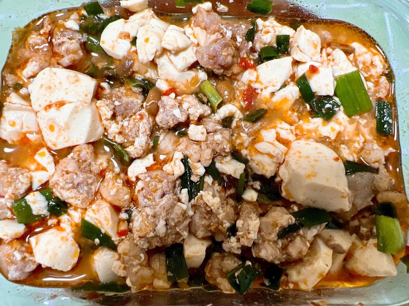 簡易版又好吃的麻婆豆腐(電鍋料理)