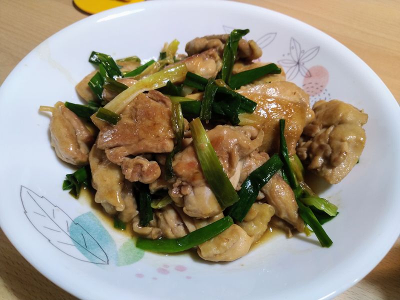 蔥燒雞腿排