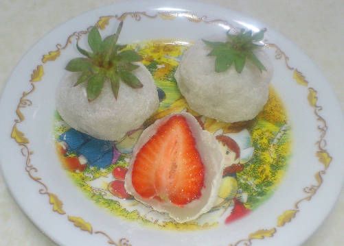 草莓大福--10分鐘快速完成