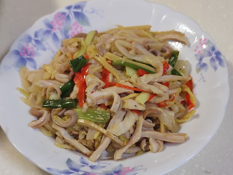 酸白菜炒豬肚