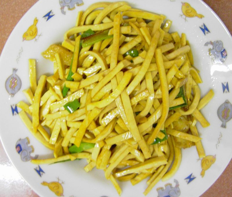 蔥爆豆條