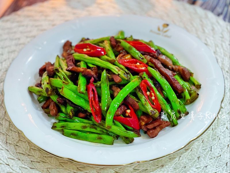四季豆煸肉絲