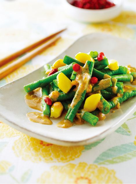 蒜味麻汁豇豆
