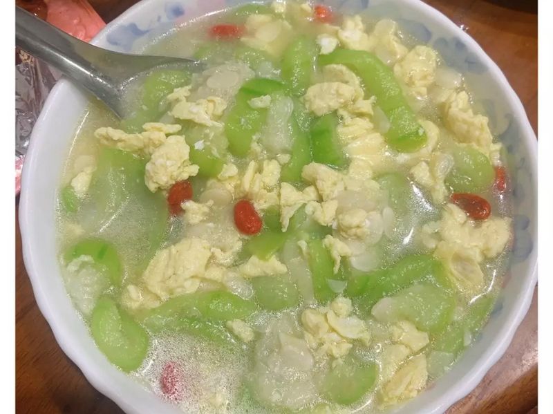 絲瓜蛋（鮮甜）不加鹽巴！
